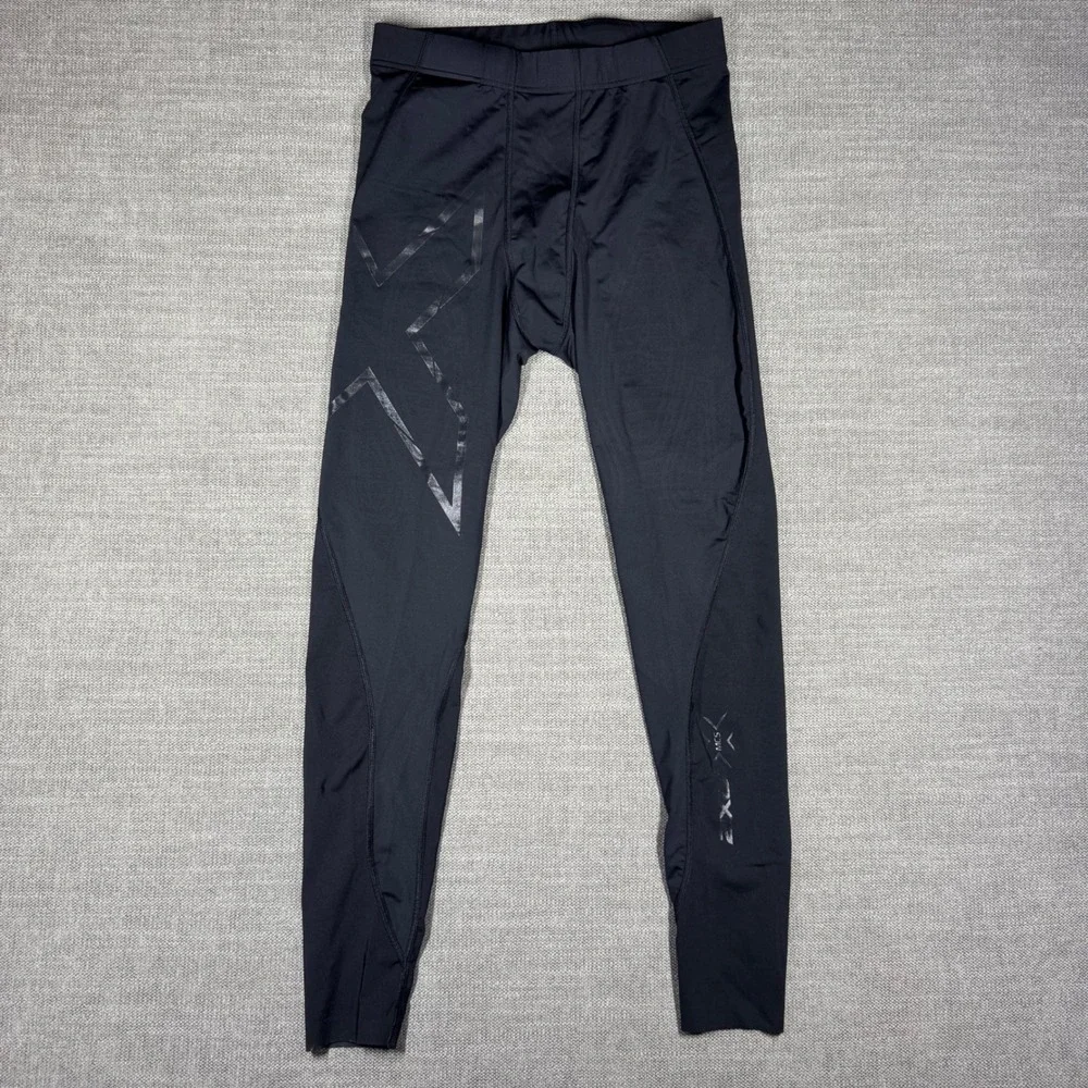 2XU MCS Compression Mens Medium Black Athletic Running Leggings